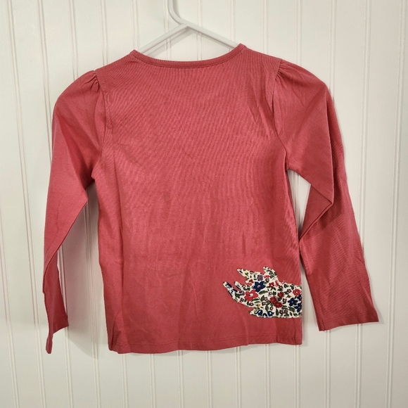Mini Boden | NWT Long Sleeve Superstitch Horse T-Shirt Pink Size 7-8 Years - Picture 4 of 7
